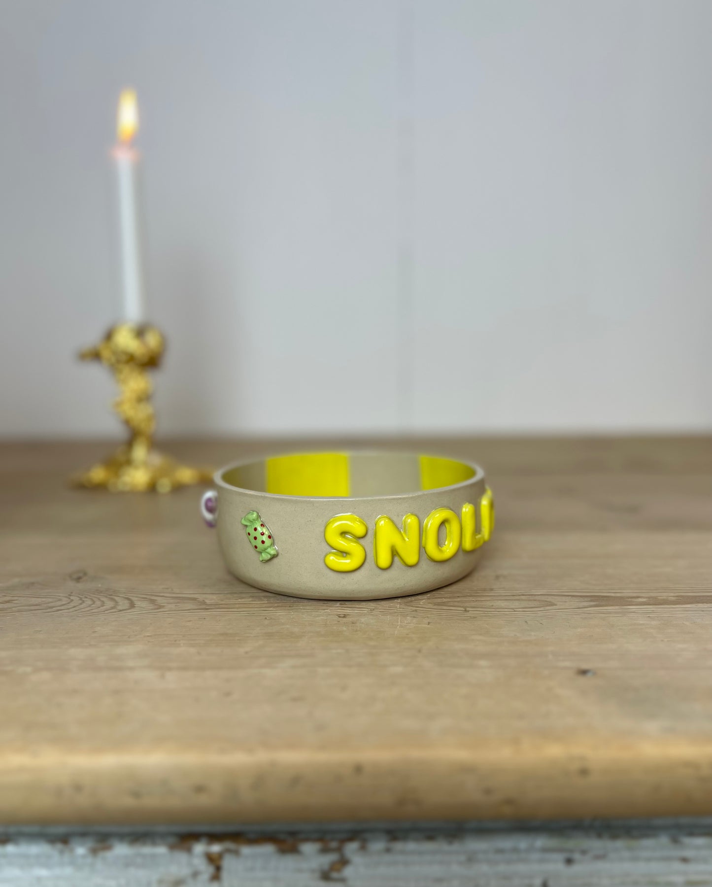 Snolderskål gul