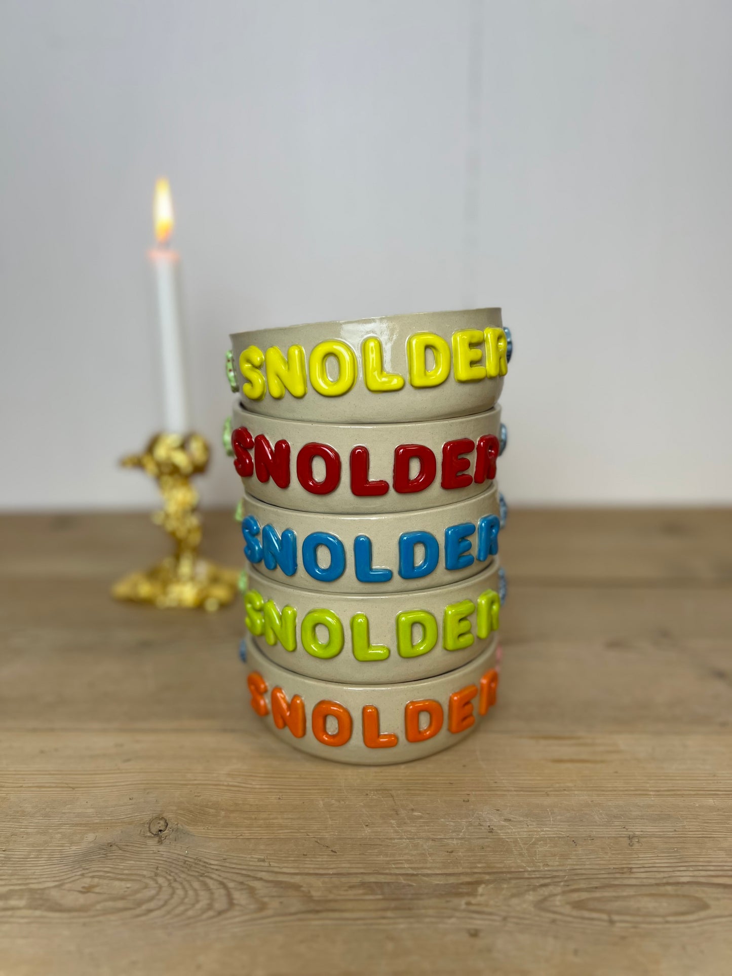 Snolderskål rød