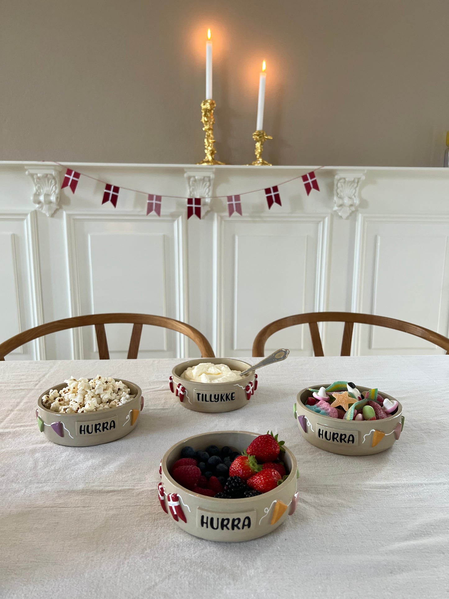 Lille fødselsdagsskål "HURRA"