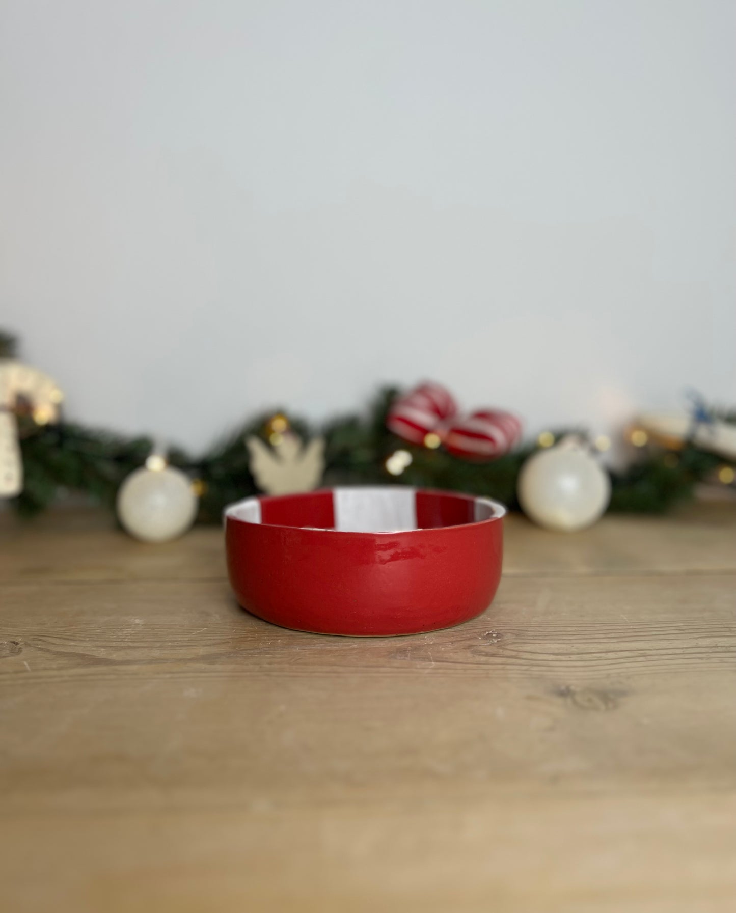 Nissegodter juleskål m. tivoli striber